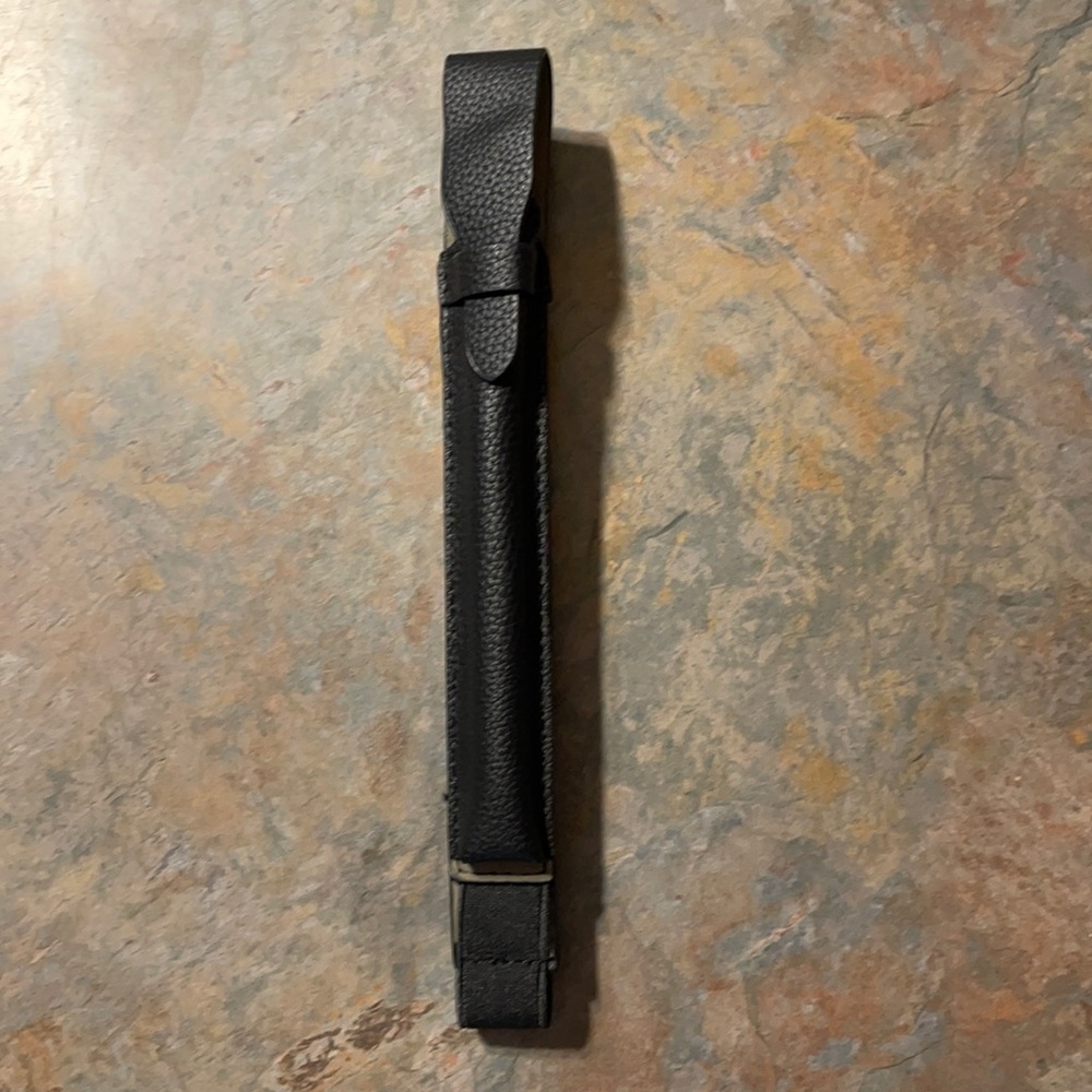 Black Leather Apple Pencil Holder NWOT